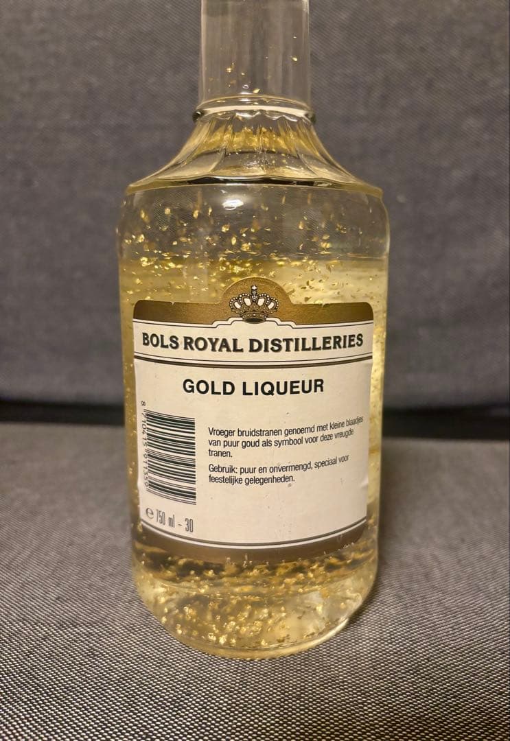 BOLS　ゴールドリキュール　金箔入り　オールドボトル　古酒　未開封