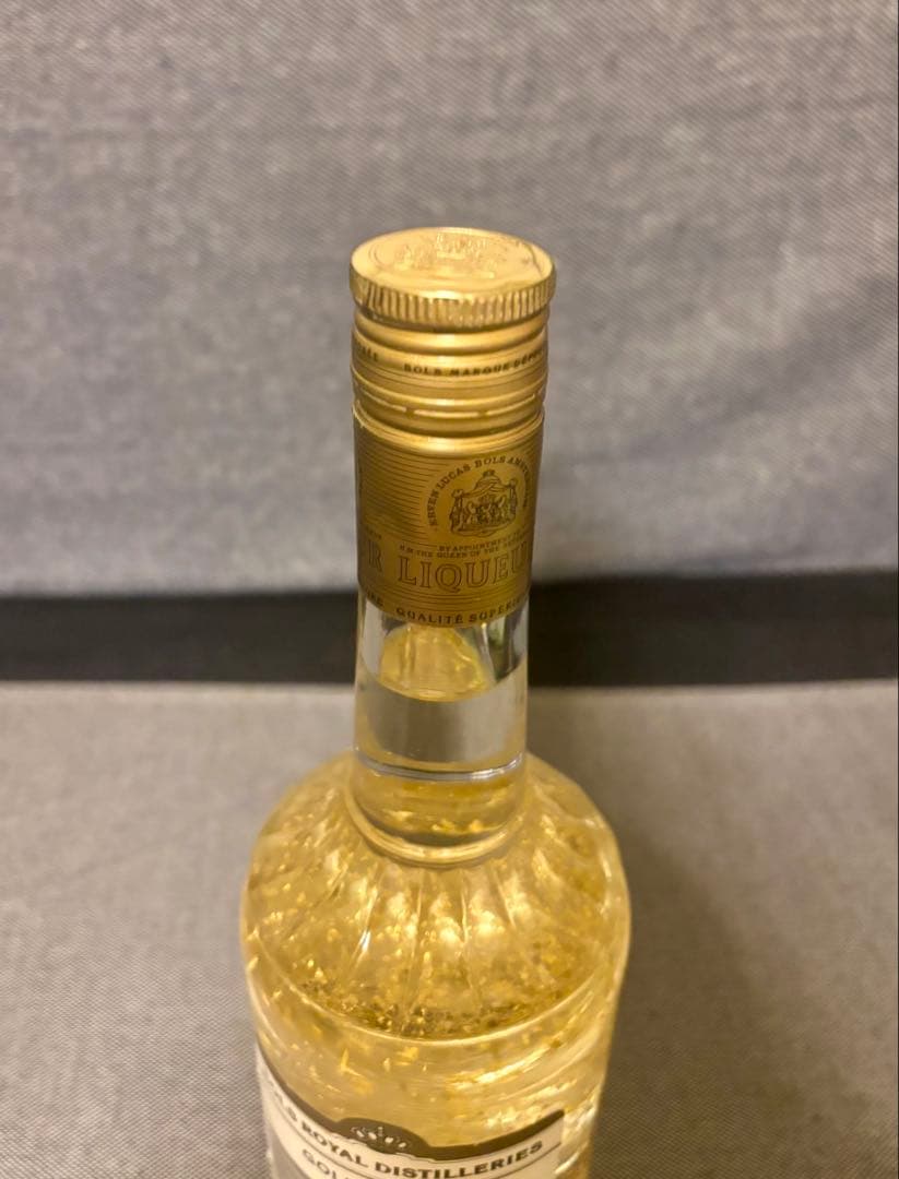 BOLS　ゴールドリキュール　金箔入り　オールドボトル　古酒　未開封