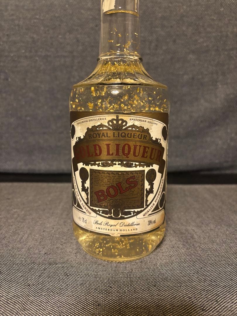 BOLS　ゴールドリキュール　金箔入り　オールドボトル　古酒　未開封