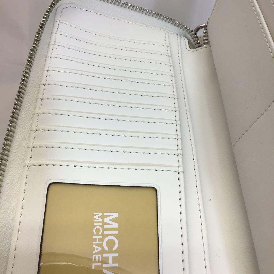 ❣️未使用❣️MICHAEL KORS ホワイト ラウンドファスナー長財布