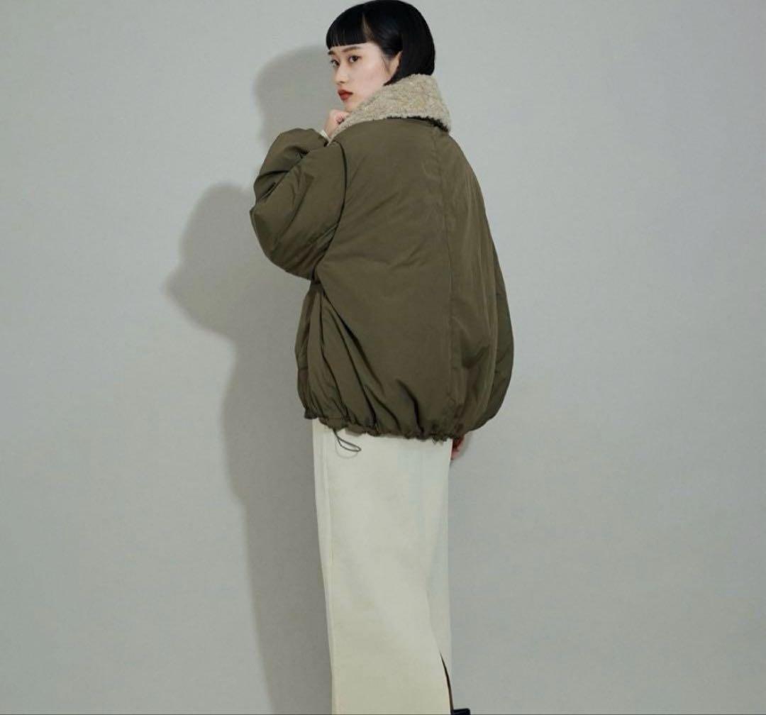 ADAM ET ROPE' マルチWAYミドル丈ボアコンビブルゾン