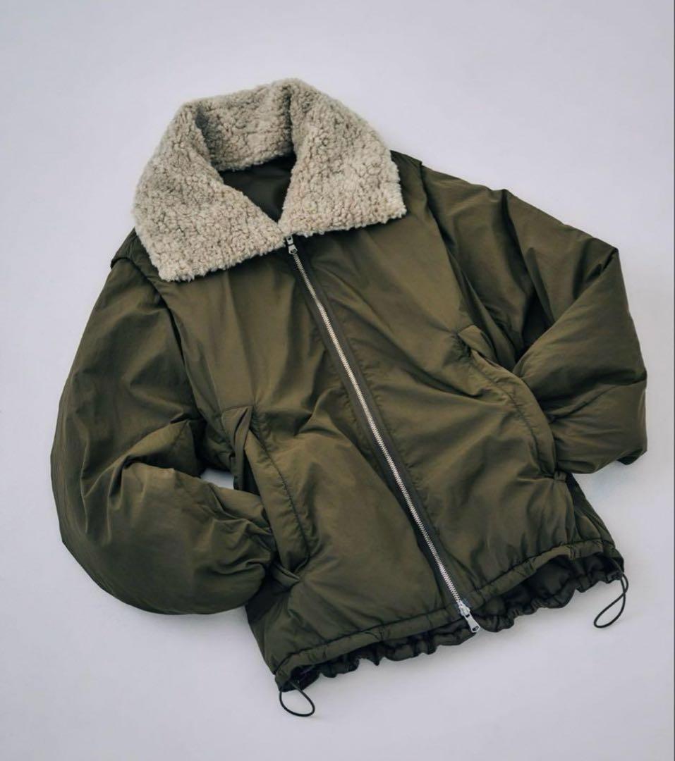 ADAM ET ROPE' マルチWAYミドル丈ボアコンビブルゾン