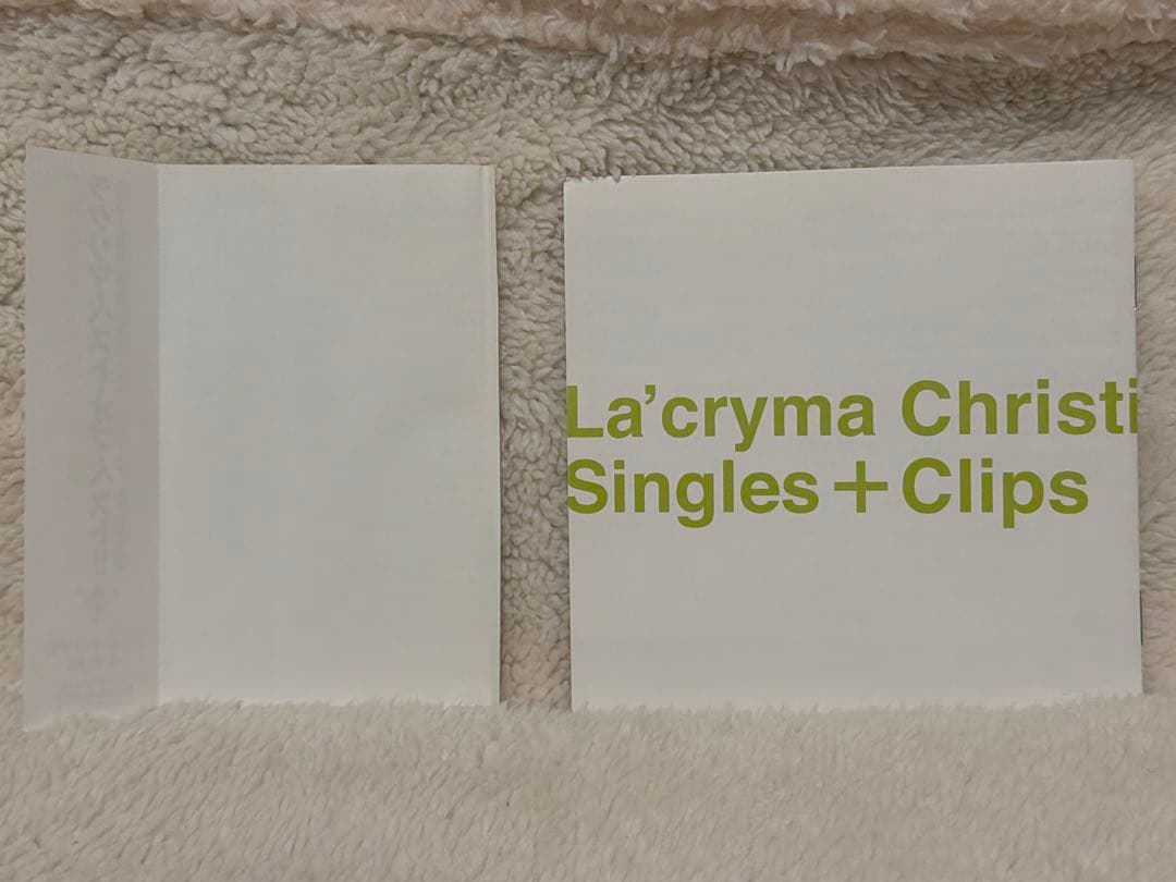 La'cryma Christi Singles+Clips 帯付き