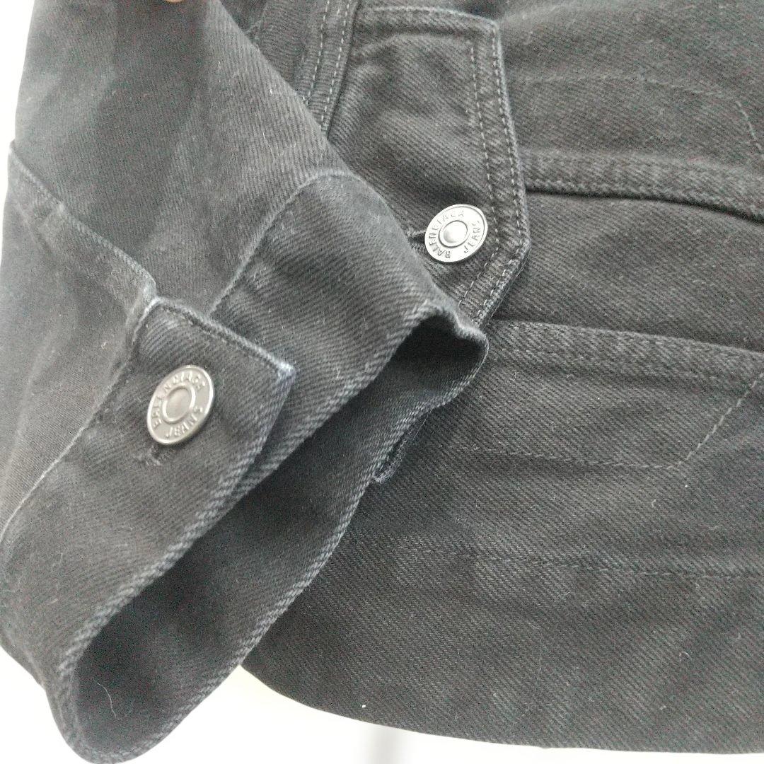 バレンシアガ アップサイドダウン デニムジャケット ブラック 34