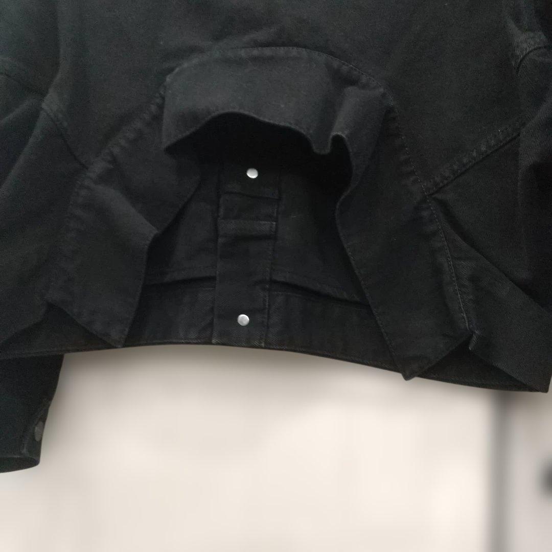バレンシアガ アップサイドダウン デニムジャケット ブラック 34