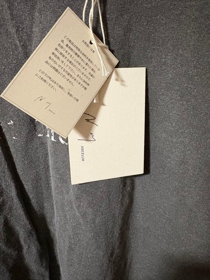 トップス ANCELLM I'm not there DYED LS T-SHIRT