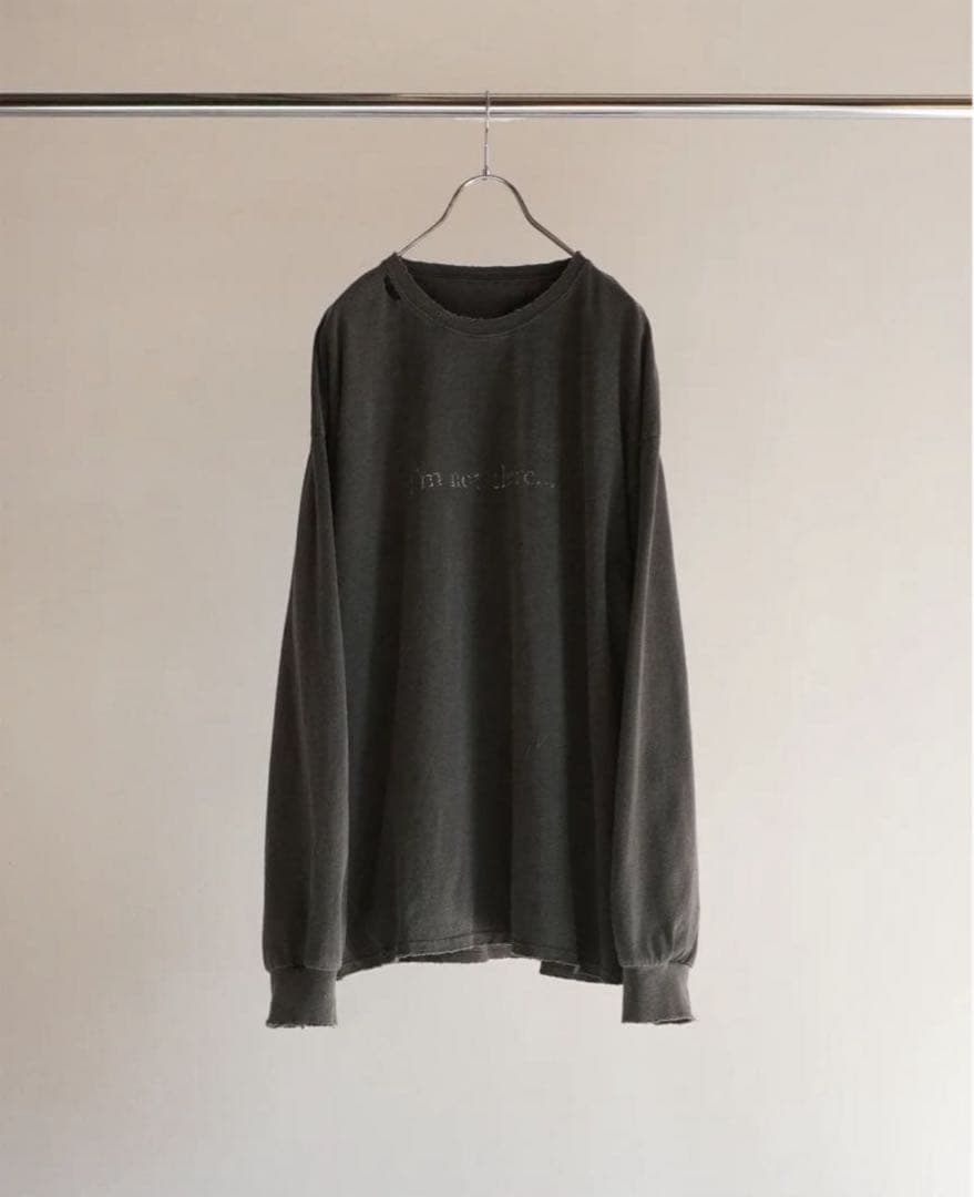 トップス ANCELLM I'm not there DYED LS T-SHIRT