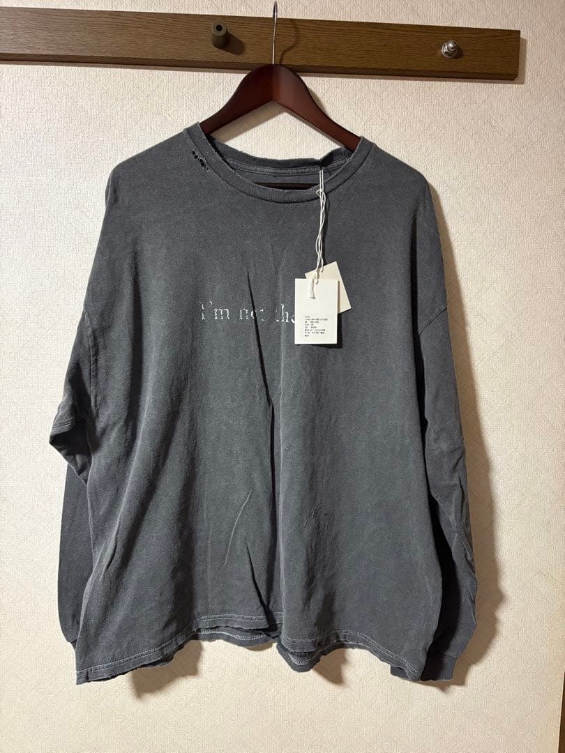トップス ANCELLM I'm not there DYED LS T-SHIRT
