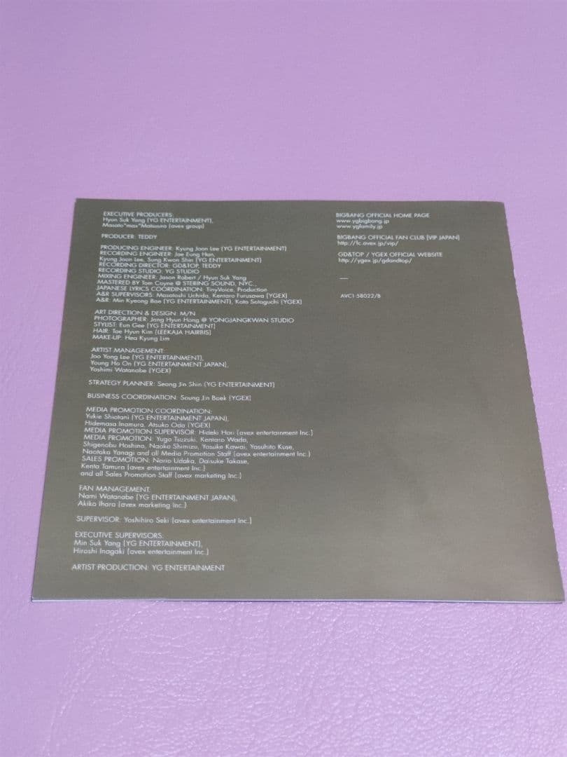 BIGBANG GD&TOP OH YEAH 日本版 カード　セット