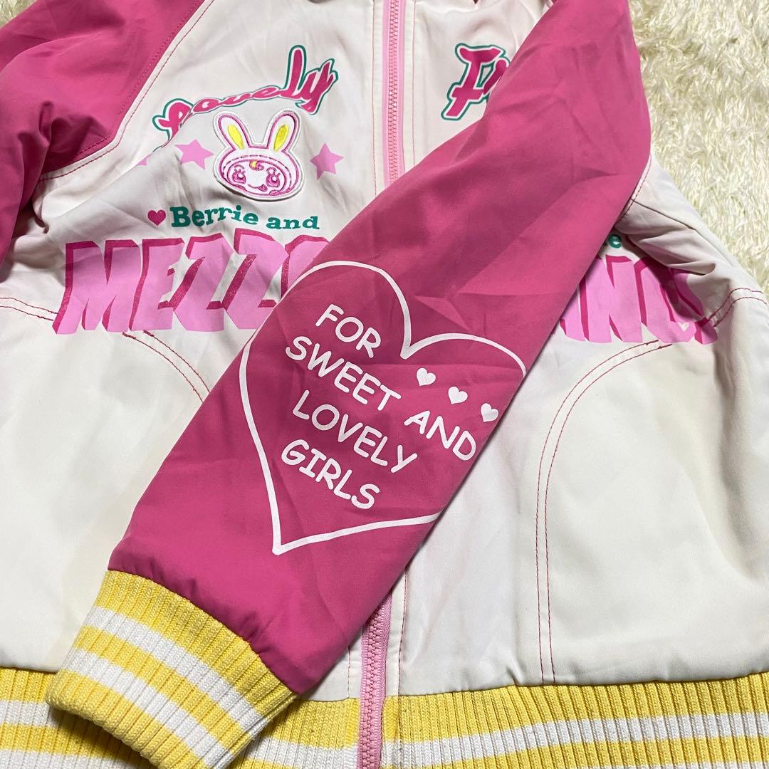 公*o様 メゾピアノ リバーシブル ブルゾン ベリエちゃん フリース 平成レトロ