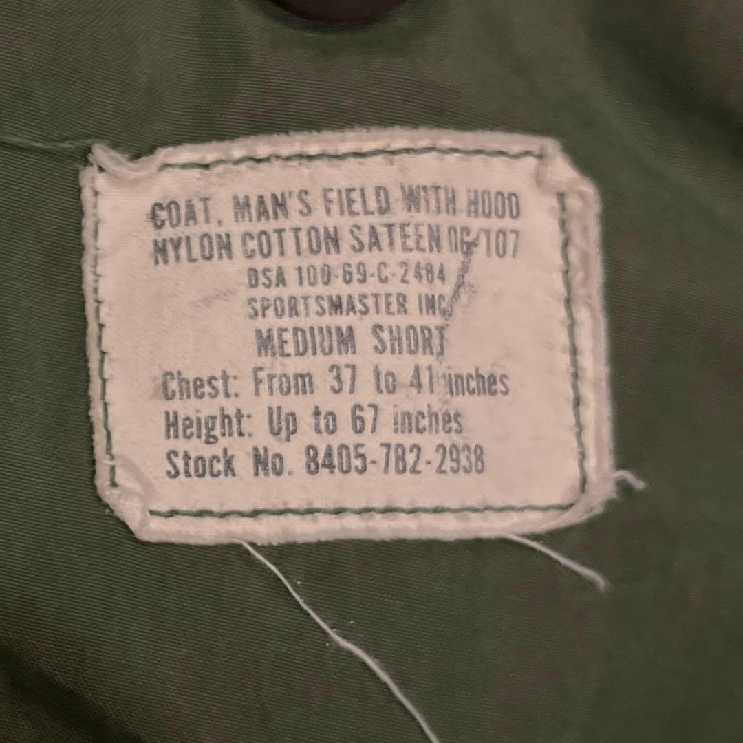 【美品】60s 米軍実物 m65 JKT M-SHORT アルミジップ