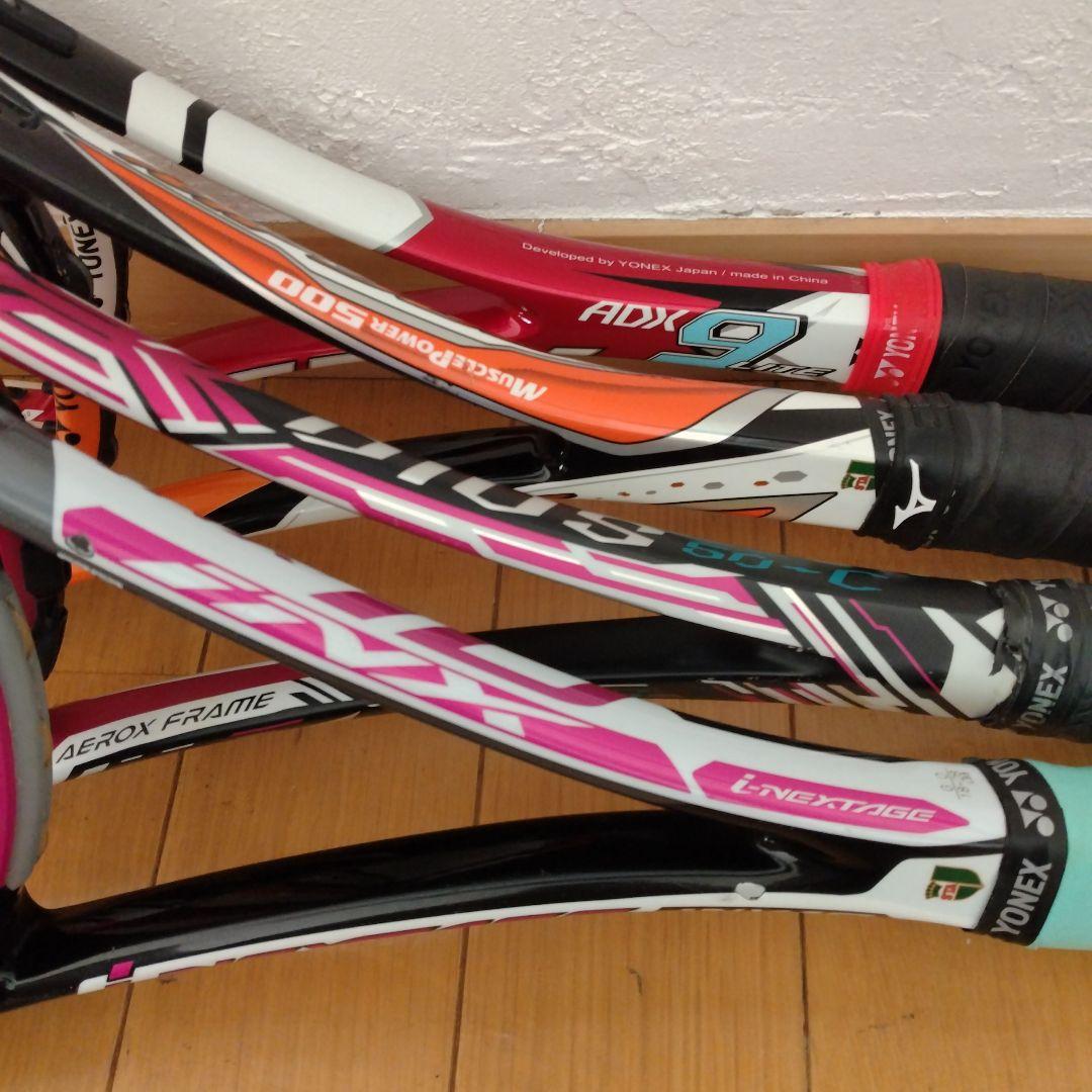 ソフトテニス ヨネックス ミズノ ラケット4本 ラケットケース4つ