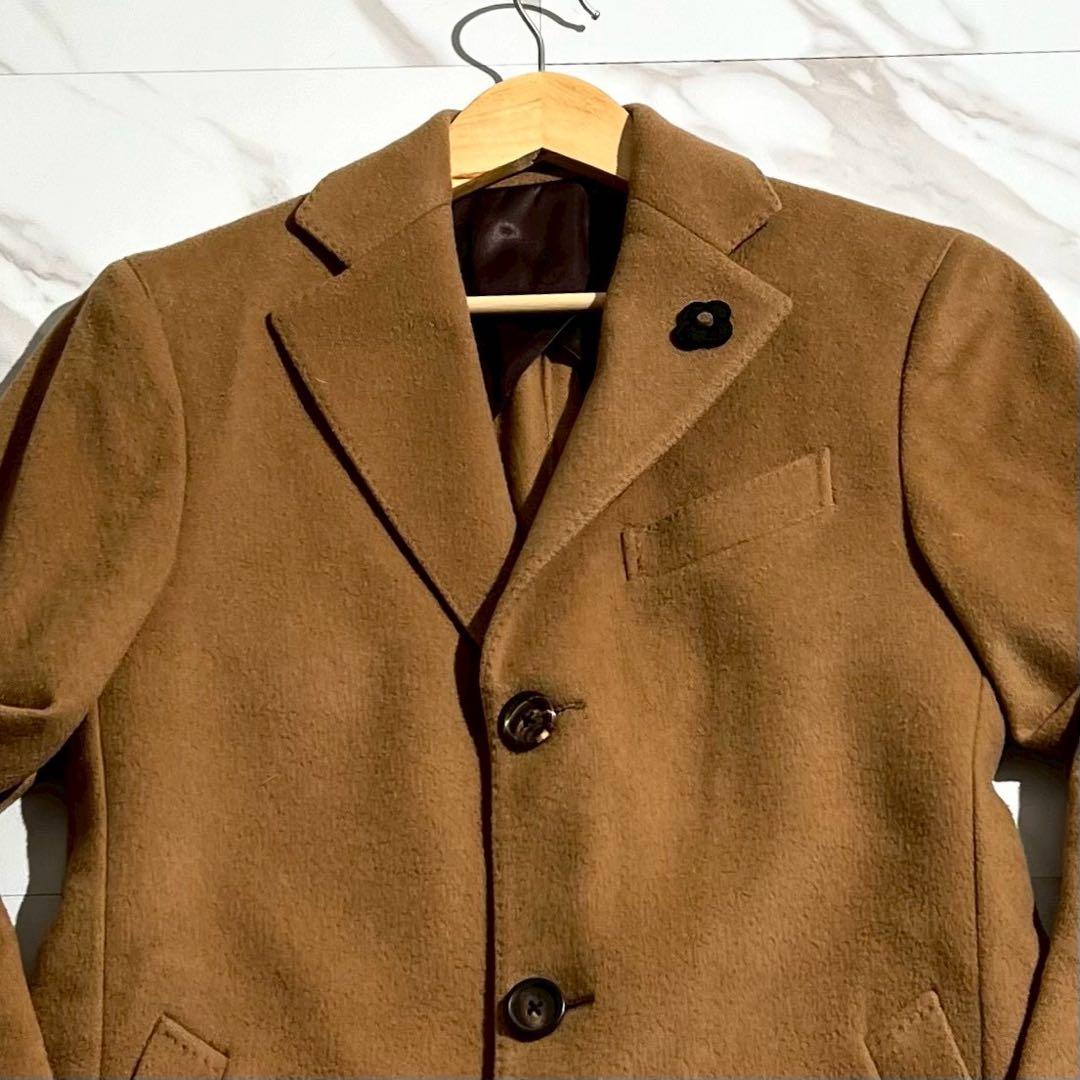 LARDINI ブートニエール チェスターコート キャメル ロング 【177】