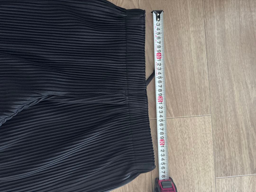 オムプリッセ　プリーツ クロップドパンツ