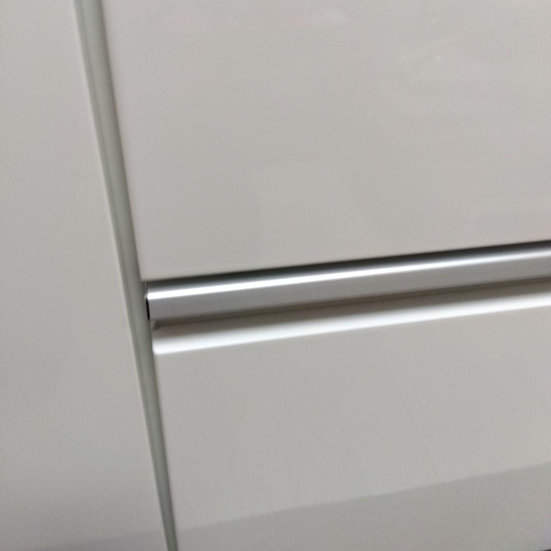 ホワイト キッチンカウンター 引き出し4つ