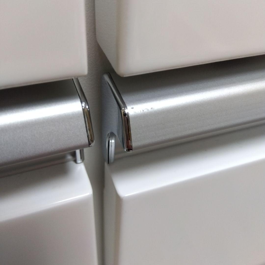 ホワイト キッチンカウンター 引き出し4つ