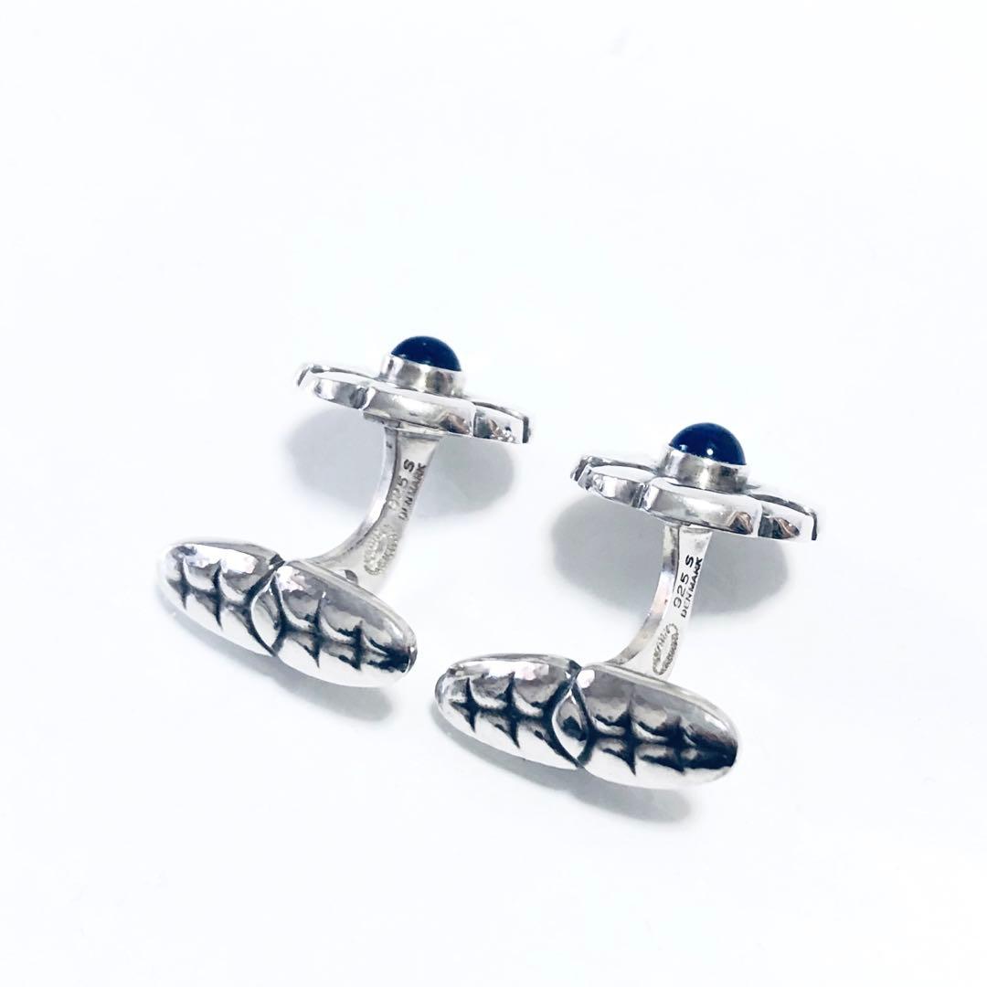   ラピスラズリ フラワー カフス 3 N2411026