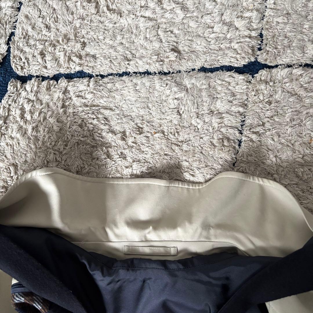 【美品✨】バーバリー　トレンチコート　ステンカラー　ホワイトベージュ　9AR