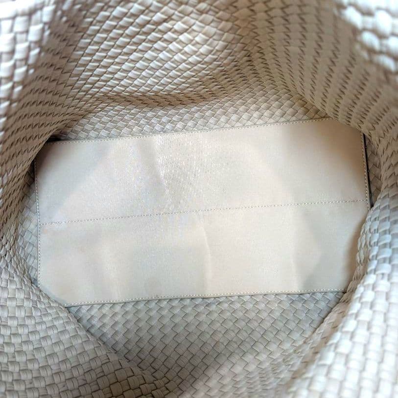 ♥aqu…♥美品♥　ナゲディ　トートバッグ　メッシュ　編み込み　大容量