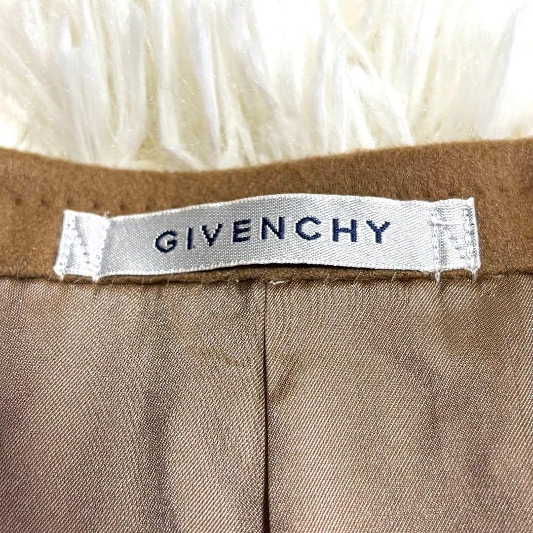 【美品】GIVENCHY カシミヤ100% テーラードジャケット　キャメル
