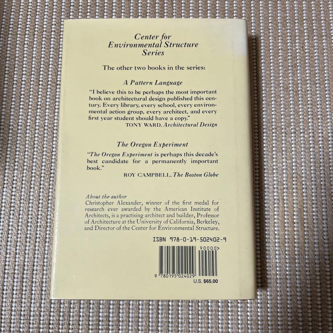 洋書 The Timeless Way of Building/C.Alexander