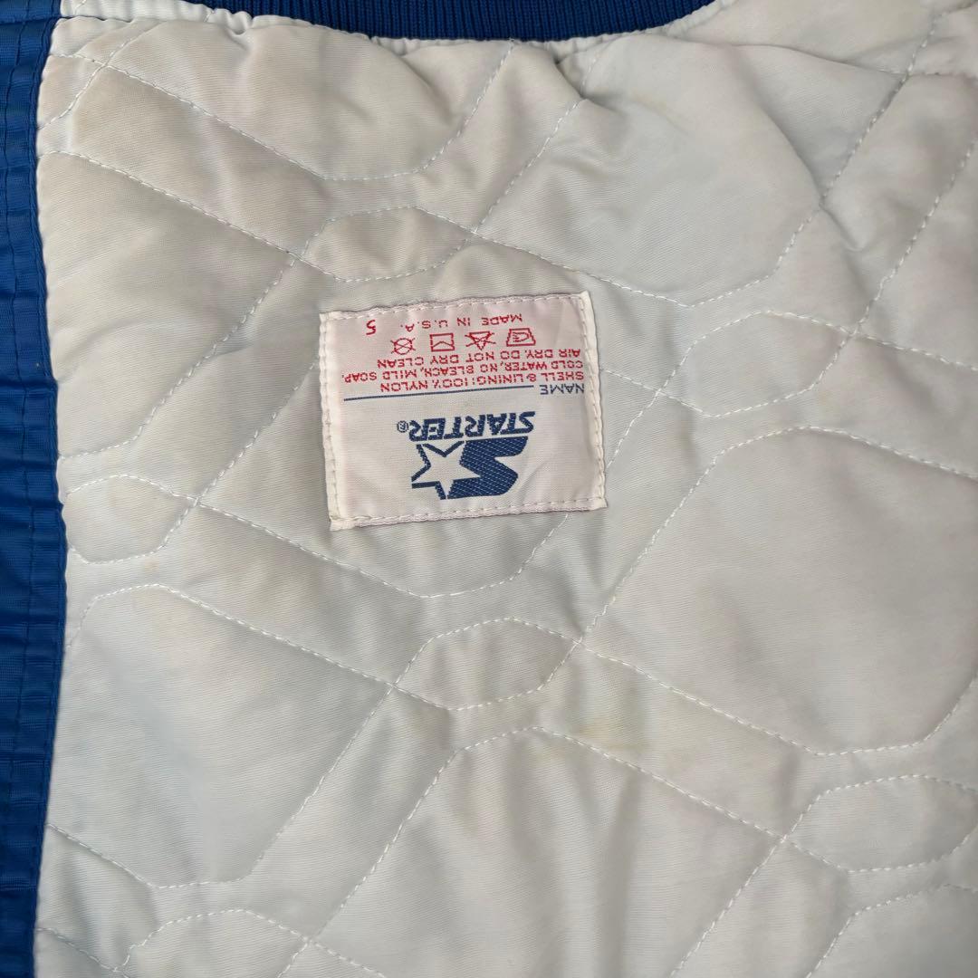 80s STARTER スターター ロイヤルズ スタジャン ブルー 刺繍 ロゴ