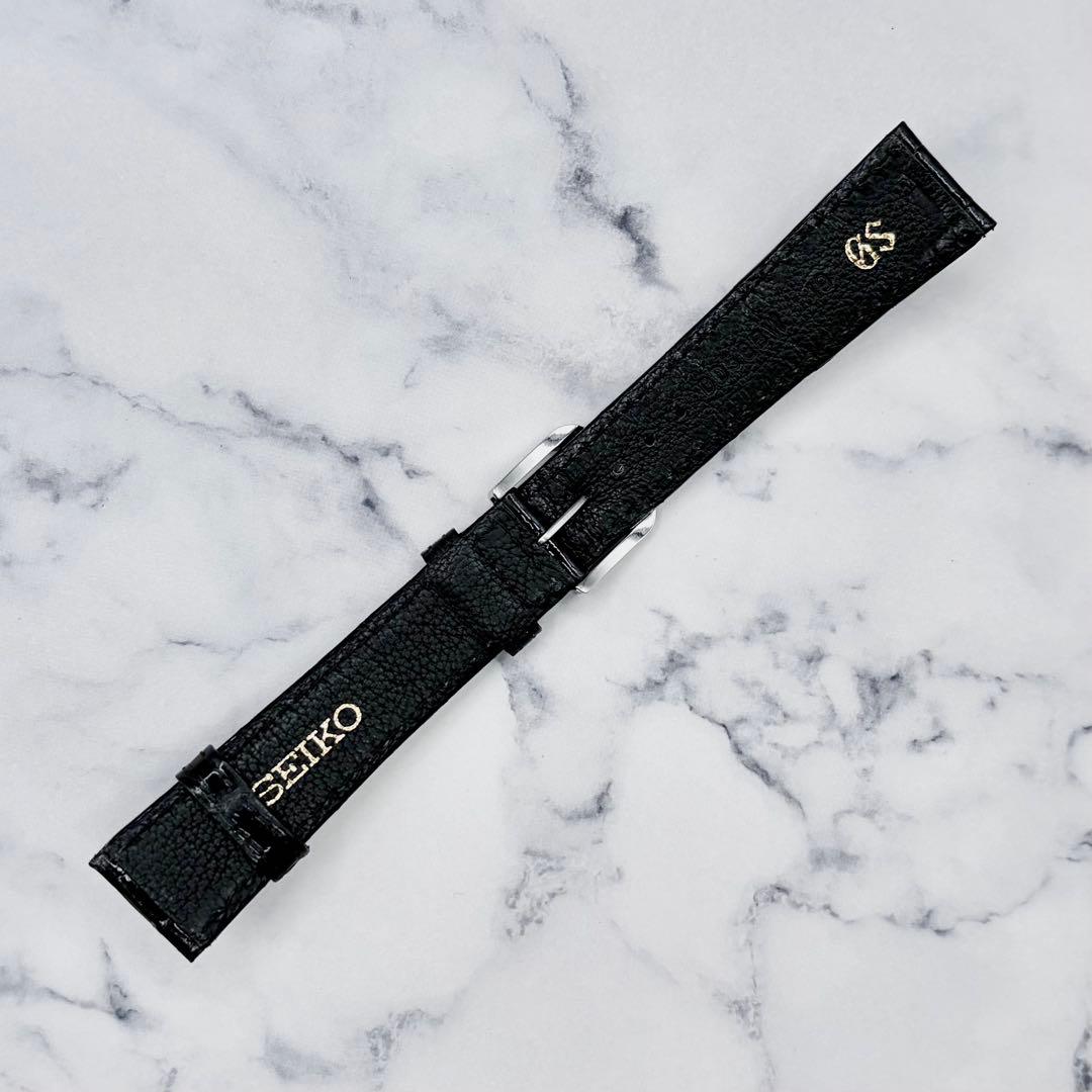 【美品】グランドセイコー 純正ベルト&純正尾錠 19mm クロコダイル本革