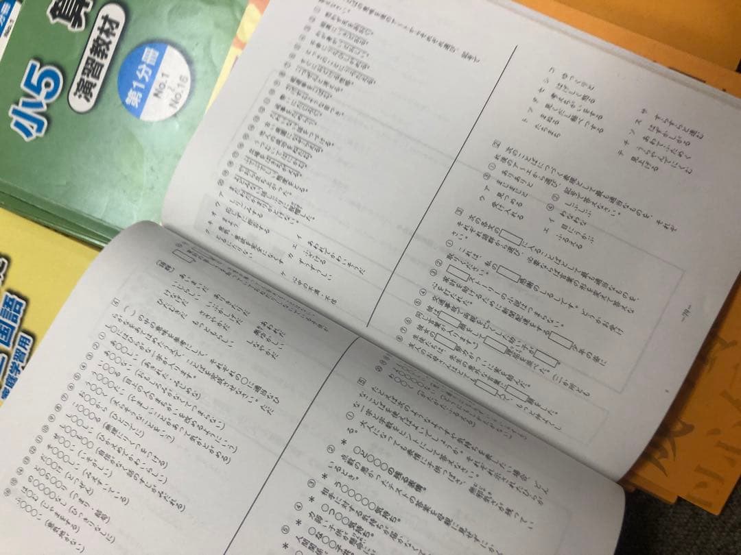 浜学園　小５　国語/算数/理科/春/夏/冬　テキスト　2022年使用版　 中古