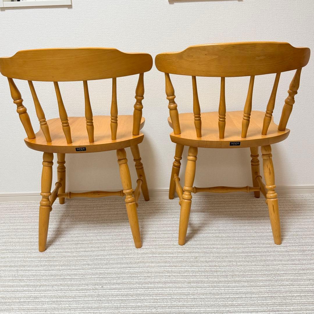 【未使用級✨】WINDS 太平 ウィンザーチェア ２脚セット