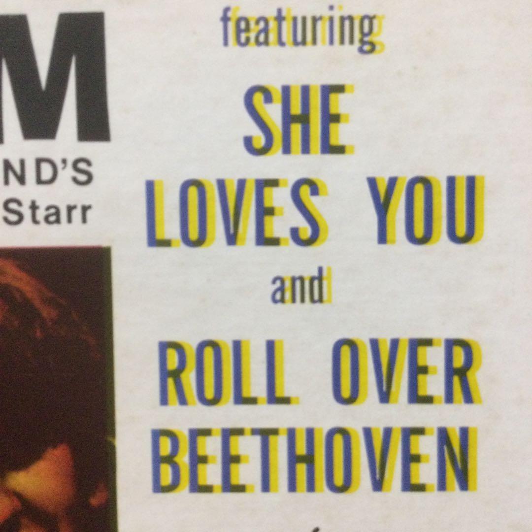 ビートルズ　珍品‼️ セカンド・アルバム　版ずれエラージャケット　帯付き美盤