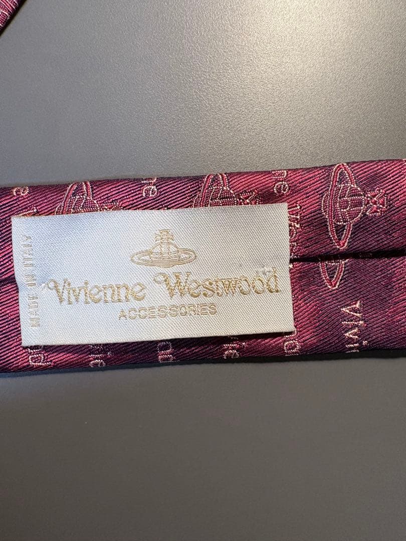 美品✨　Vivienne Westwood ヴィヴィアン　ネクタイ　ボルドー