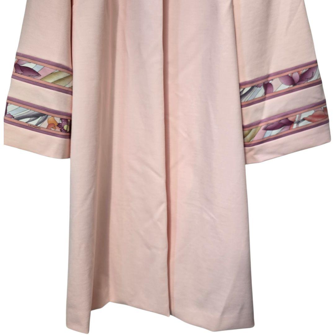 LEONARD レオナール スプリングコート ノーカラーコート 38