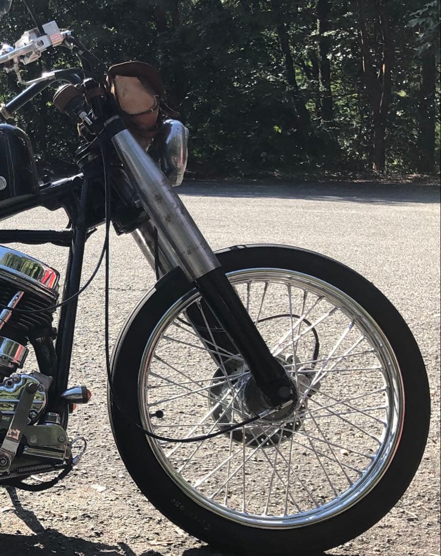 ハーレー　41パイ　フロントフォークカバー　パンヘッド　ショベルヘッド