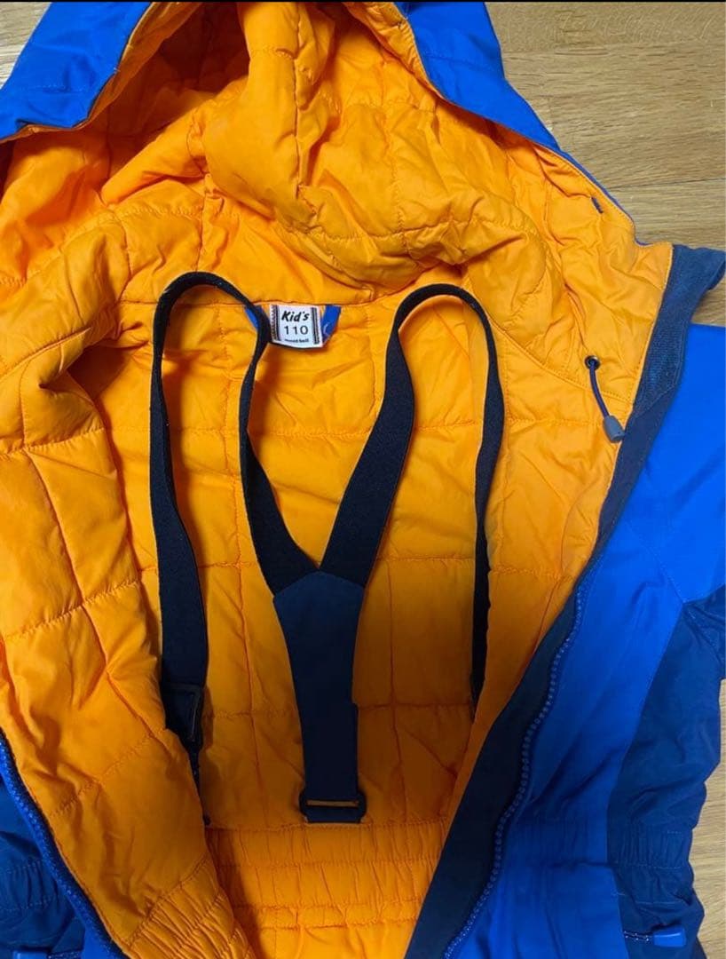 u*5様 mont-bell 子供用 ジャンプスーツ 110サイズ＋ミトン手袋2