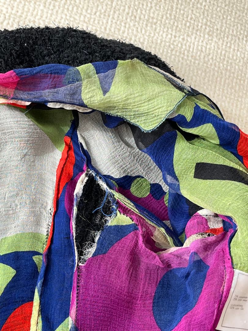 チワワンさん専用！！ CHANEL ノーカラージャケット 38サイズ　ブラック