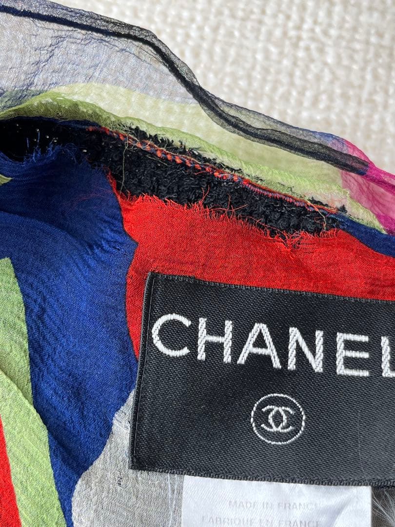 チワワンさん専用！！ CHANEL ノーカラージャケット 38サイズ　ブラック