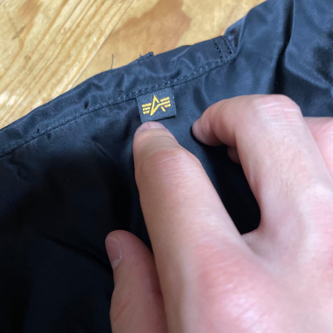 極美品　アルファインダストリーズ　ma-1 フライトジャケット　M ブラック