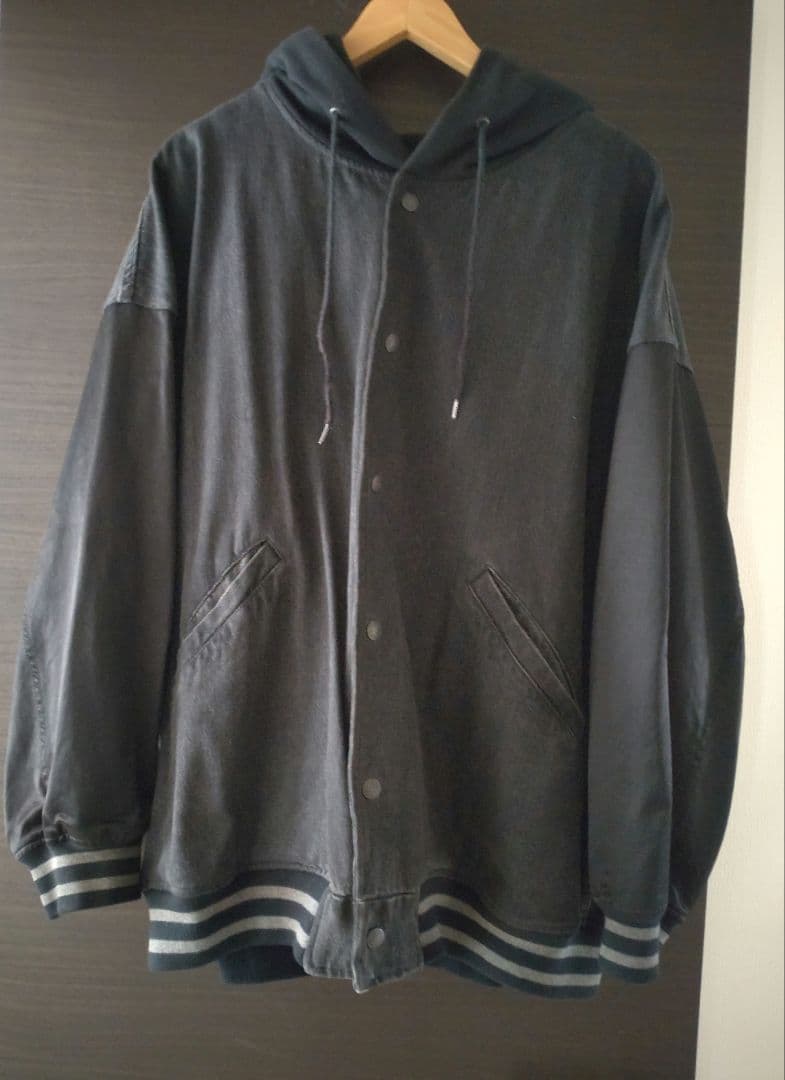 FIRE BEAR アップリケ リメイクデニムブルゾン ファイヤーベア