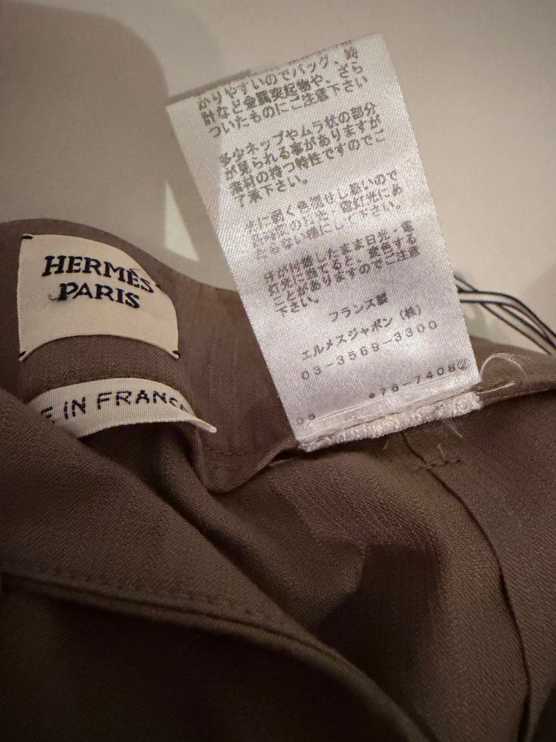 美品 HERMÈS エルメス ブラウン ショートパンツ 34