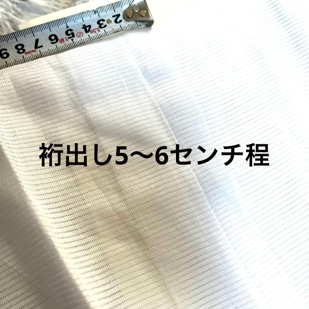 絽麻 夏長襦袢 単衣 洗える麻 呉服屋仕立て 未使用