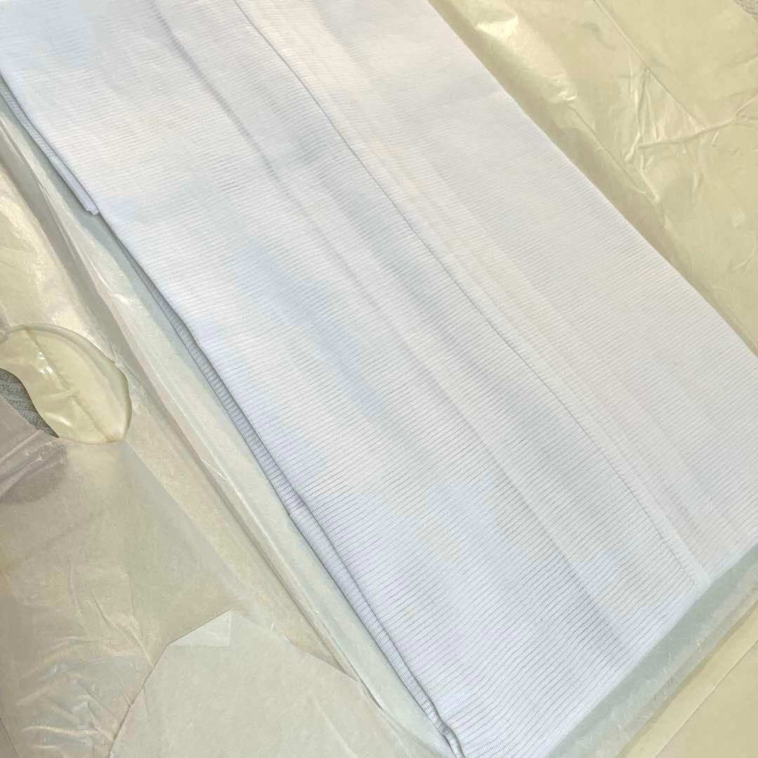 絽麻 夏長襦袢 単衣 洗える麻 呉服屋仕立て 未使用