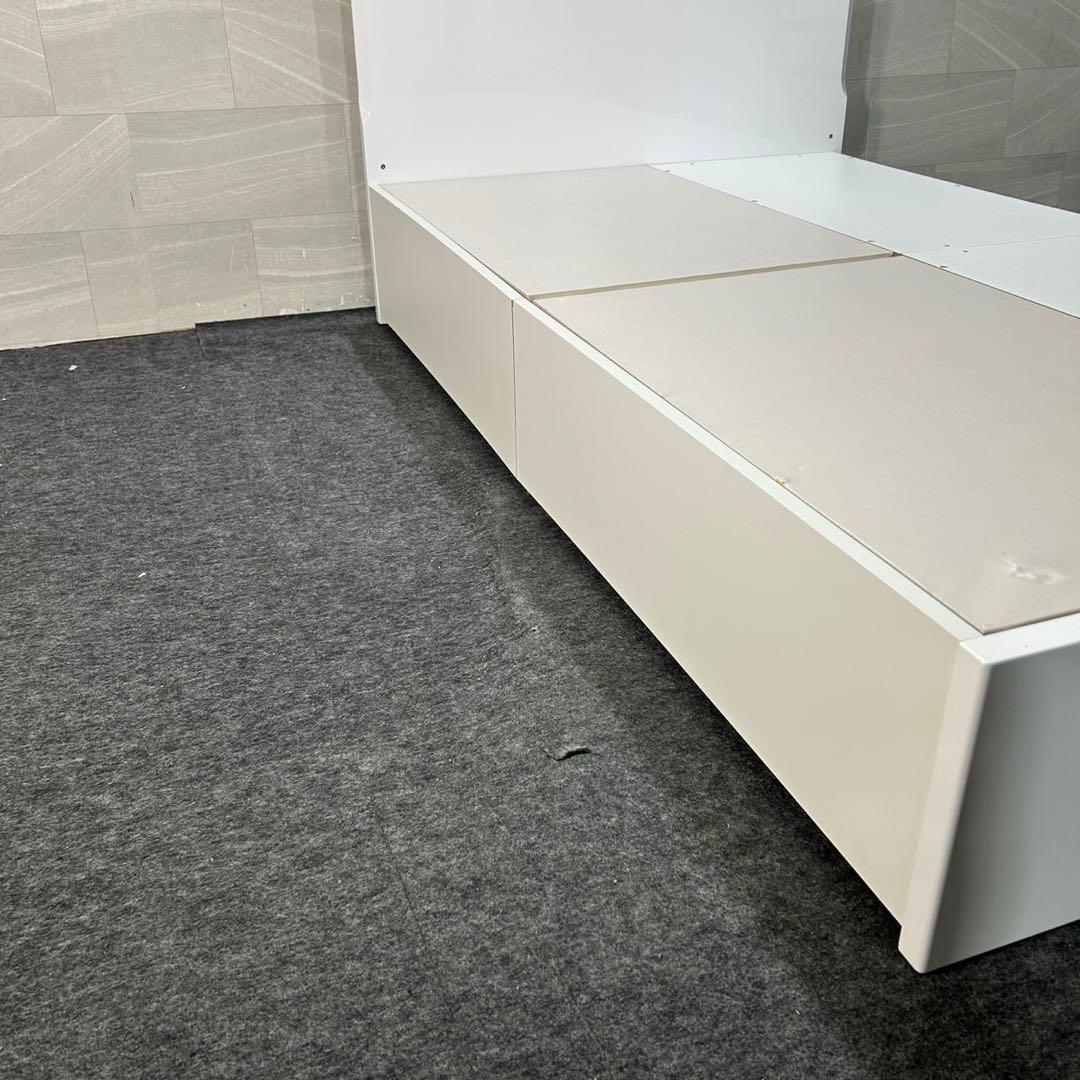 ニトリ ベッドフレーム セミダブル 収納付き メリッサ3 シンプル d3857