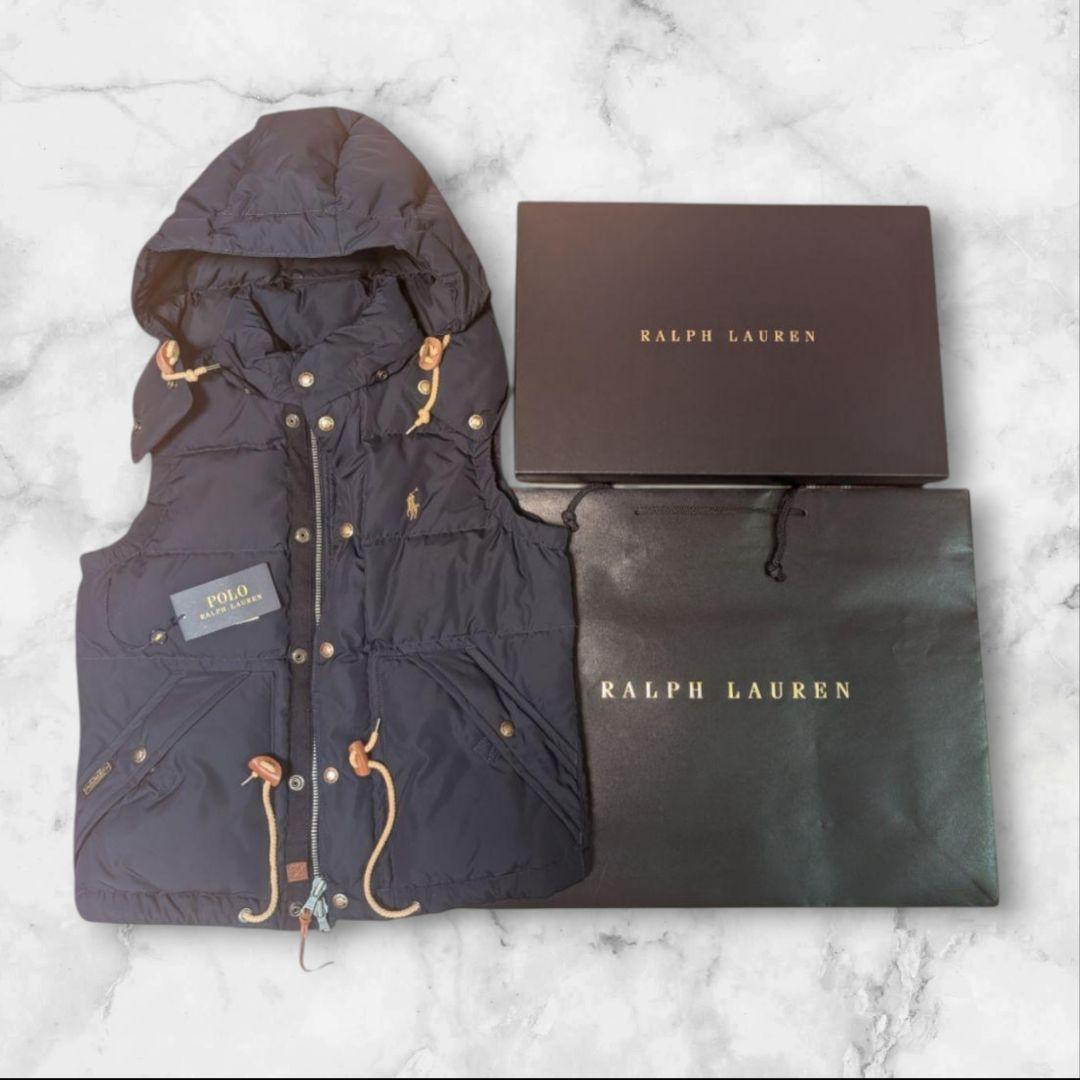 ポロ　ラルフローレン　Ralph Lauren フード付き　ダウンベスト
