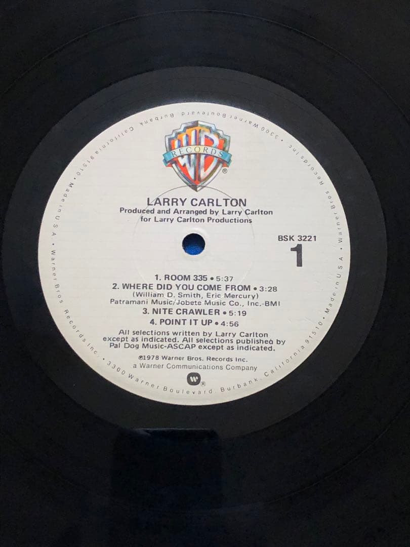 LPレコード♢ラリー・カールトン♢BSK3221♢うg4945w43