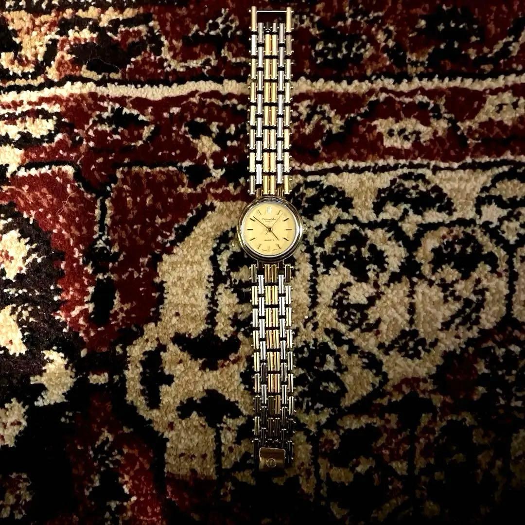 【稼働品】クリスチャン・ディオール　DIOR 純正ベルト　腕時計