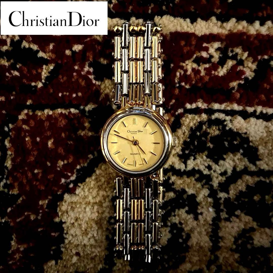 【稼働品】クリスチャン・ディオール　DIOR 純正ベルト　腕時計