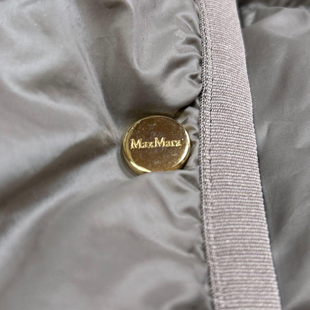 【美品】マックスマーラ ザキューブ ダウンベスト インナーダウン 42 グレー系