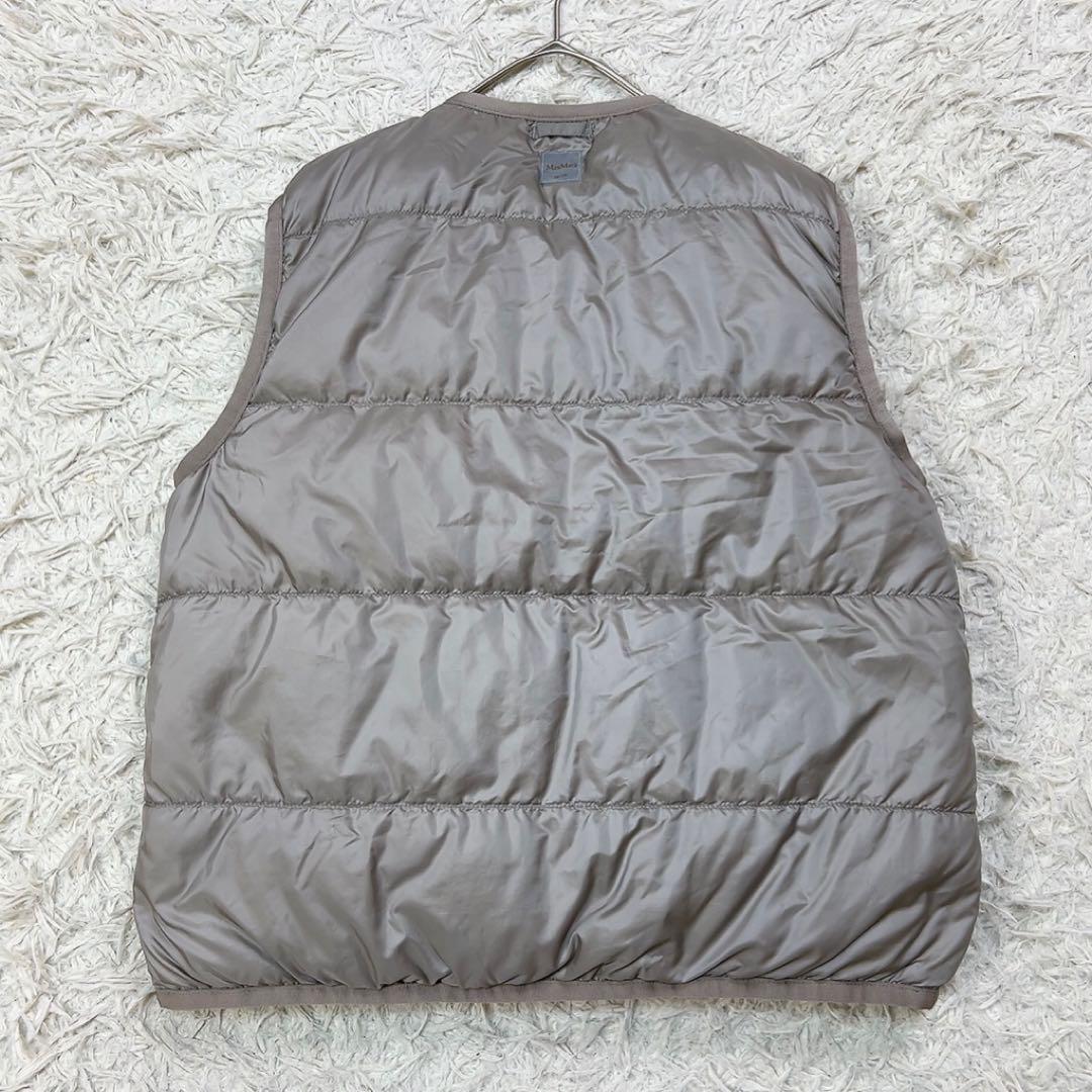 【美品】マックスマーラ ザキューブ ダウンベスト インナーダウン 42 グレー系