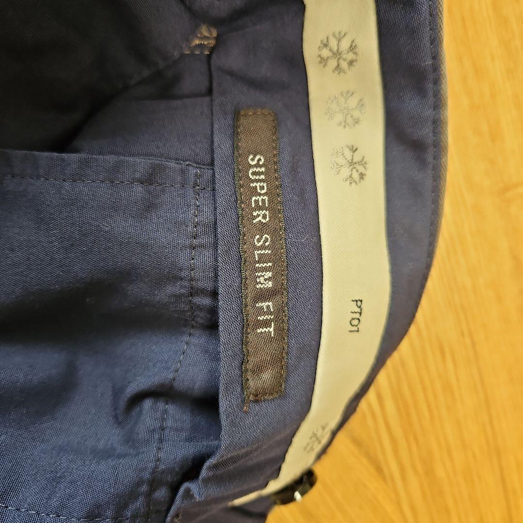 【新品未使用】PT01 AWスリムコットンパンツ 焦げ茶色 S46定価約5万円