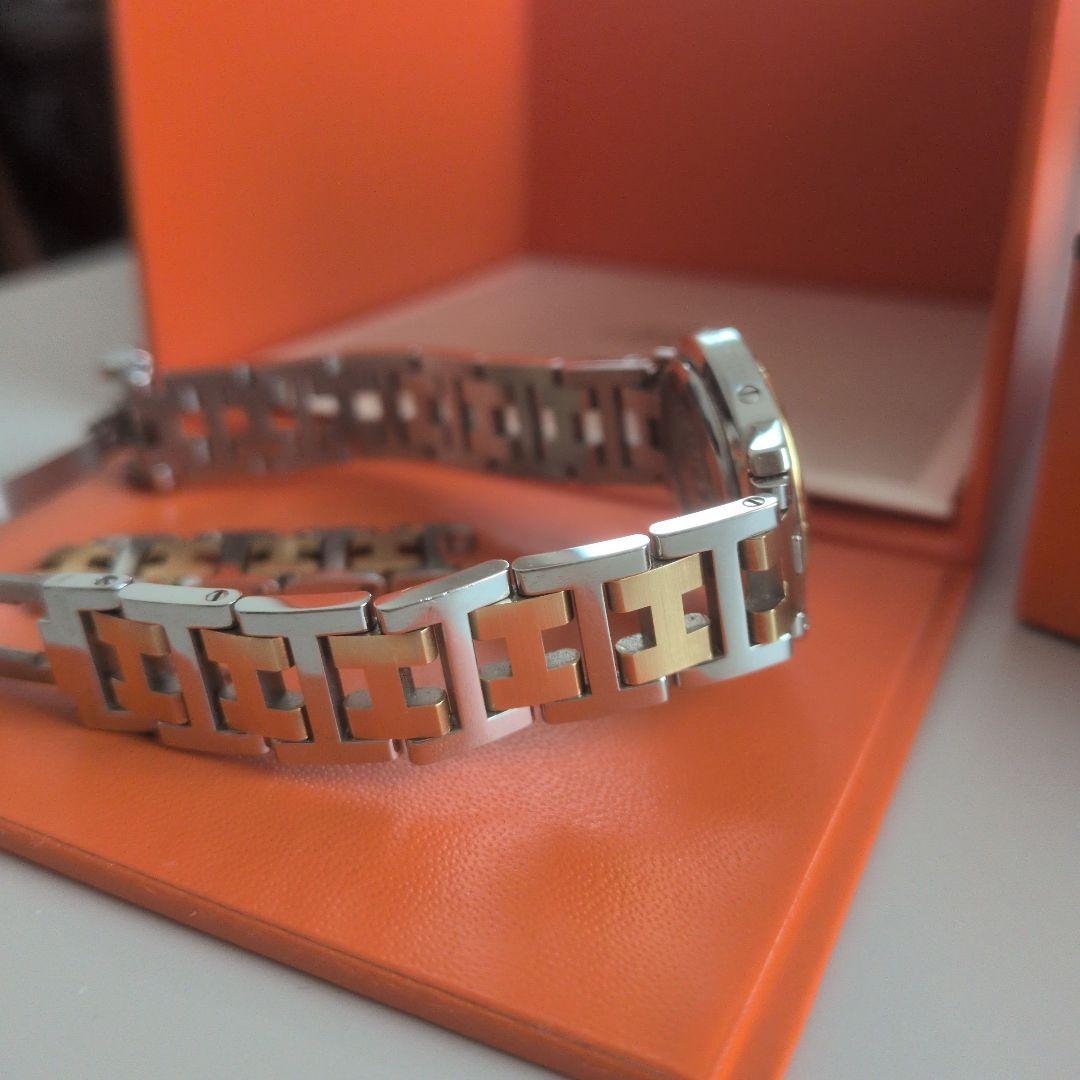 HERMES 腕時計 クリッパー　シルバー ゴールド